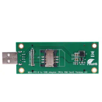 Mini PCI-e Wireless WWAN to USB Adapter Card With Slot SIM Card for huawei
