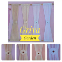 Gorden minimalis kupu kupu - Gorden vitrase Daleman- Gorden vitrase spiral