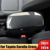 ABS Armrest Box Protective Covers Car Central Armrest Decorative Modification For Toyota Corolla Cross XG10 2021 2022 2023 2024