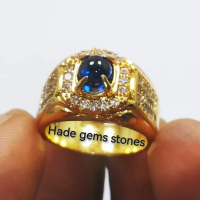 Batu mustika lipan biru asli Bangkok kekerasan 9 mohs