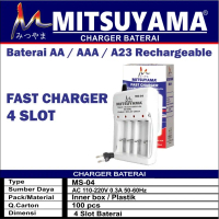 Charger Baterai Fast Charger Rechargeable/USB 4 Slot Mitsuyama MS-04 - USB