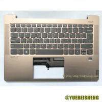 YUEBEISHENG New For Lenovo IDEAPAD 540S-14 AIR14-2019 IWL 540S -14 palmrest US keyboard upper case cover Backlight ,Golden