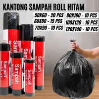 Kantong Kantung Plastik Sampah Roll Kantong Sampah Trash Bag Ukuran Besar Jumbo Refill Elastis Kuat 