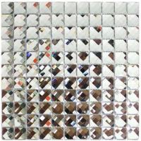 25 mm crystal glass mosaic tile boutiques fashion store closet wine cooler dressing table mirror sparkling decorate wall sticker