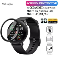 100PCS 3D Soft Smart Watch Screen Protector for Xiaomi Mibro GS Mibro Lite/A1/X1/Air Full Cover Scratch-Proof Protective Film