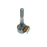 1pcs ALPHA Aihua 16Type Single League potentiometer A5K Amplifier Audio switch wiring hole axial length 30 mm