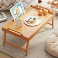 椅子 餐桌 楠竹床上筆記本平板電腦桌文藝ins實木可折疊早餐桌小桌子學習桌