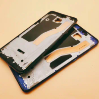Middle Frame LCD Supporting Frame Plate, Housing Bezel Faceplate with Button Key Repair, Xiaomi Redmi Note 8 Pro, Original