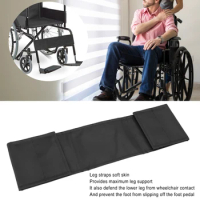 Adjustable Wheelchair Leg Straps Soft Comfortable Wheelchair Calf Strap for Wheelchair User Safety Foot Strap Prevents Slipping