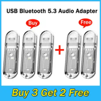 USB Bluetooth 5.3 Adapter Wireless Bluetooth Audio Adapter Bluetooth Audio Receiver Connector For Car Computer Speaker Headset