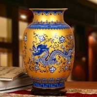 Dragon Chinese art Ceramic vase Jingdezhen porcelain vase Home decoration chinese ceramic antique vases