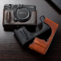 For Fujifilm XE4 XE3 XE2 XE1 Camera Bag Bottom Cover Fujifilm XE4 Camera case Handmade Genuine Leather Half Body