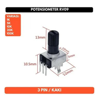 Potensiometer RV09 1K 5K 10K 20K 100K 1 5 10 20 Kilo Ohm Potensio Meter Mono Resistor Trimpot 20K