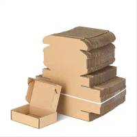 10pcs Kraft Box Wholesale Package Carton Small Gift Box Mailers Shipping Business 3 layer Corrugated Box