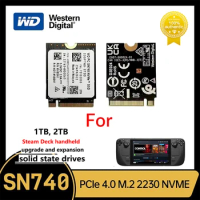 Western Digital WD SN740 M.2 2230 SSD 1TB 2TB NVMe PCIe Gen4 for Steam Deck Rog Ally GPD Surface Laptop Tablet Mini PC Computer