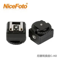 10pcs C-N2 Flash Hot Shoe PC Sync Socket Adapter for Canon for Nikon