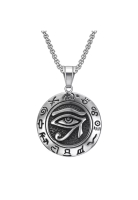 OPCHIC Men's Eye Of Horus Titanium Steel Necklace (Ins Cool Style)
