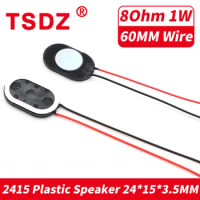 5PCS/Lot 2415 8R 1 Watt Wire Small Plastic Internal Magnetic Speaker 8Ohm 1W For Tablet Computer Mobile Phone Digital Products