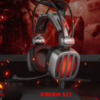 หูฟังสำหรับเล่นเกม XIBERIA S21U พร้อมไมโครโฟน หูฟังติดหัวสำหรับเล่นเกมบนคอมพิวเตอร์ เกมอีสปอร์ต เสีย