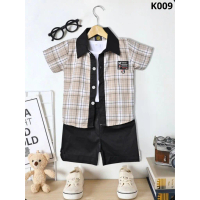 Maxwellpro Setelan 3In1 Kemeja Anak Laki-Laki Anzel K009
