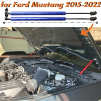 9 Colors Carbon Fiber Bonnet Hood Gas Struts Springs Dampers for Ford Mustang MK6 2015-2022 Lift Supports Shock Absorber