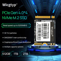 Wicgtyp Steam Deck SSD 2230 2TB 1TB 512GB M2 2230 NVMe SSD PCIe Gen4 x4 Ssd For Surface3 4 Pro Lenovo DELL HP Laptop Desktop