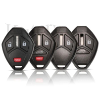 jingyuqin 30pcs/lot Remote Key Shell Case Fob For Mitsubishi Lancer Outlander Endeavor Galant 2+1/3+1 Buttons Car Key Style