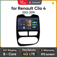 Junsun V1 AI Voice Wireless CarPlay Android Auto Radio for Renault Clio 4 2012-2016 4G Car Multimedia GPS 2din autoradio