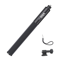 VRIG TP-13 53.5-Inch Selfie Stick for INSTA360 X2/X3 GoPro 12 /11/10 6 Sections with 1/4in Screw &amp; Mount Adapter