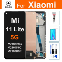 Applicable to 6.55\ LCD Display For Xiaomi Mi 11 Mi11 Lite 5G NE M2101K9G Touch Screen Digitizer Ass