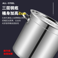保溫桶/湯桶 304不鏽鋼桶圓桶帶蓋湯桶商用大容量儲水桶鹵桶油桶不鏽鋼湯鍋『XY28603』