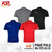 WARRIX รุ่น PIQUE เสื้อโปโล วอริกซ์ สีล้วน (WA-212PLACL30) สีชุดที่ 2