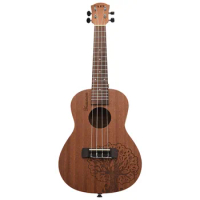 Yael 23 Inch 4 Strings Sapele Ukulele Rosewood Fretboard Hawaiian Mini Guitar Music Instrument Tree Shape Cute Concert Ukulele