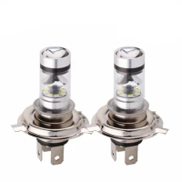 50Pcs/lot Led Car Fog Light Super Bright H7 Lights Brake bulb 12V 6000K White 20 3030SMD 1000LM Daytime Running Signal Lamp