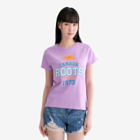 【Roots】Roots女裝- ROOTS 1973 HIGH-LOW 短袖上衣(紫色)