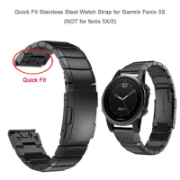 YOOSIDE for Garmin Fenix 6S Metal Wristband Quick Fit Stainless Steel Watch Band Strap for Garmin Fenix 5S/Fenix 5S Plus