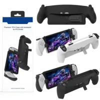 For Sony PlayStation 5 Portal Protective Case TPU Shockproof Back Cover With Kickstand Handheld Console Shell Game Accessories
