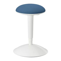 NILSERIK 椅凳, 白色/vissle 深藍色