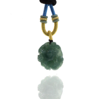 【喜緣玉品】618限定★天然翡翠小九尾靈狐玉珮(直)