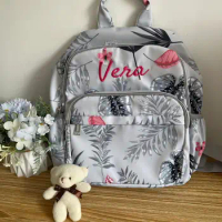 Personalized Embroidery, New Fashion, Large Capacity Mommy Bag, Korean Version, Light Dry Wet Separation, For Delivery Bag, Insu