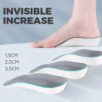 Ready Stock Height Increase Pad Taller Arch Support Invisible Half Shoe Insole Men Women Soft Pad He