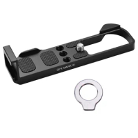 Camera Quick Release L Mount Plate with Cold Shoe 1/4 3/8 Threaded Holes Wrenches for Canon G7X Mark III Camera Accessories
