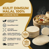 Kulit Dimsum 100% Halal 9cm isi 100pcs Kulit Pangsit Rebus Dumpling Gyoza Premium Tipis Lentur Tidak