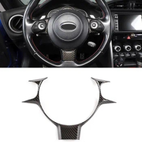Car Steering Wheel Panel Cover Trim for Toyota 86 Subaru BRZ 2017-2021 Car Accessories(Carbon Fiber)