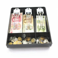 Money Counter Case for Cash register box Store 3/4/5compartments Cashier Box Cash Drawer Tray Coin Drawer box Cash Register Box