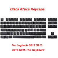 A full set G915 TKL 87 Key Caps Black for Logitech G813 G913 G815 G915 Keyboard