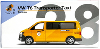 ☆勳寶玩具舖【現貨】TINY 微影 城市 台灣 TW28 福斯 T6 Transporter Taxi 台灣大車隊計程車