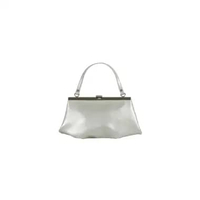 Dowa Vega Leather Hand Bag Silver