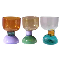 Glass Mugs Champagne Tumbler Juice Glasses Liquor Glass for Housewarming Beverage Tumbler Cups Liquor Tumbler Champagne Glass