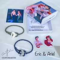 ARIEL MERMAID & PRINCE ERIC couple bracelet | gelang couple Little Mermaid
